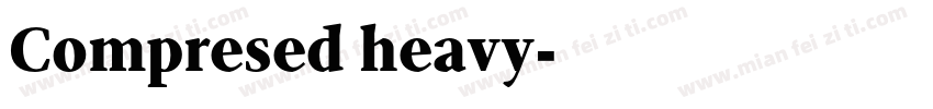 Compresed heavy字体转换